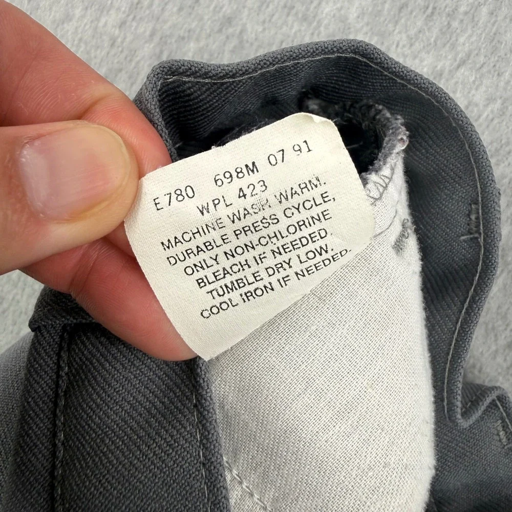 Vintage Levis‎ Pants Mens Fits 34x33 Gray 517 Sta Prest 70s Dacron Made in USA